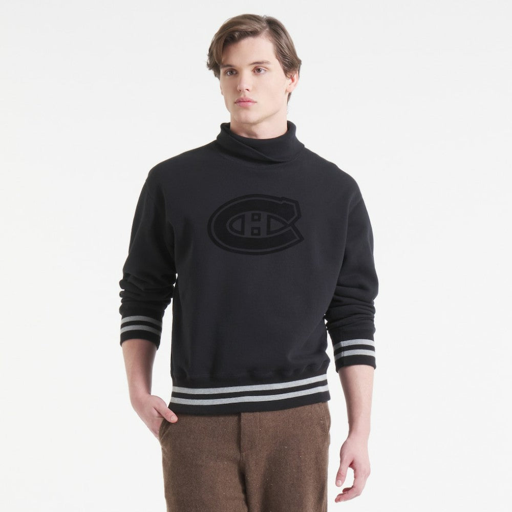 NHL Montreal Canadiens Todd Snyder by Fanatics Relaxed Canadian Fleece Turtleneck