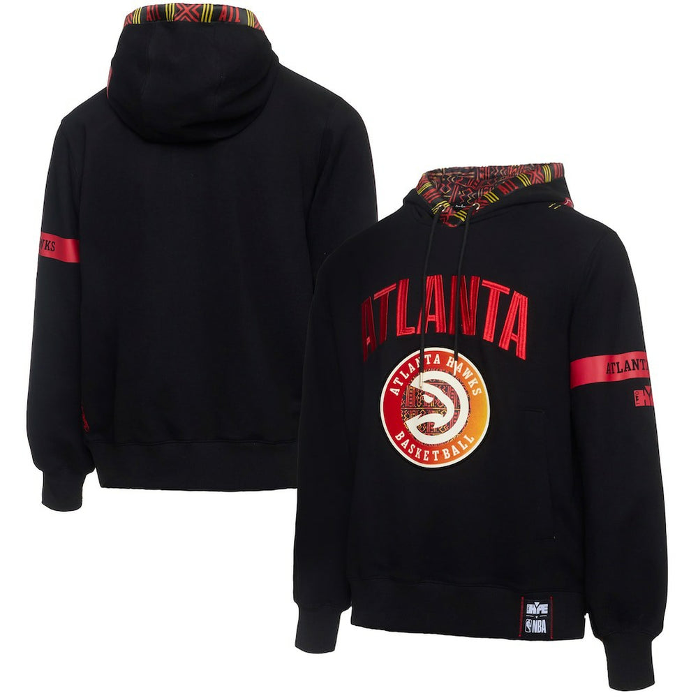 Atlanta Hawks NBA x Two Hype Culture & Hoops Collection Premium Pullover Hoodie - Black shop