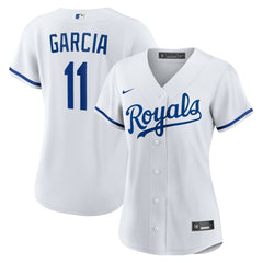 White Maikel Garcia Kansas City Royals Nike Women's Home Replica Jersey