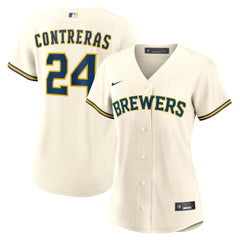 Cream William Contreras Milwaukee Brewers Nike Women's Home Replica Jersey