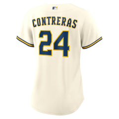 Cream William Contreras Milwaukee Brewers Nike Women's Home Replica Jersey
