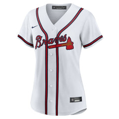 White Spencer Strider Atlanta Braves Nike Women's Home Replica Jersey