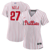 White Aaron Nola Philadelphia Phillies Nike Women's Home Replica Jersey