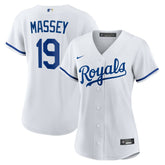 White Michael Massey Kansas City Royals Nike Women's Home Replica Jersey