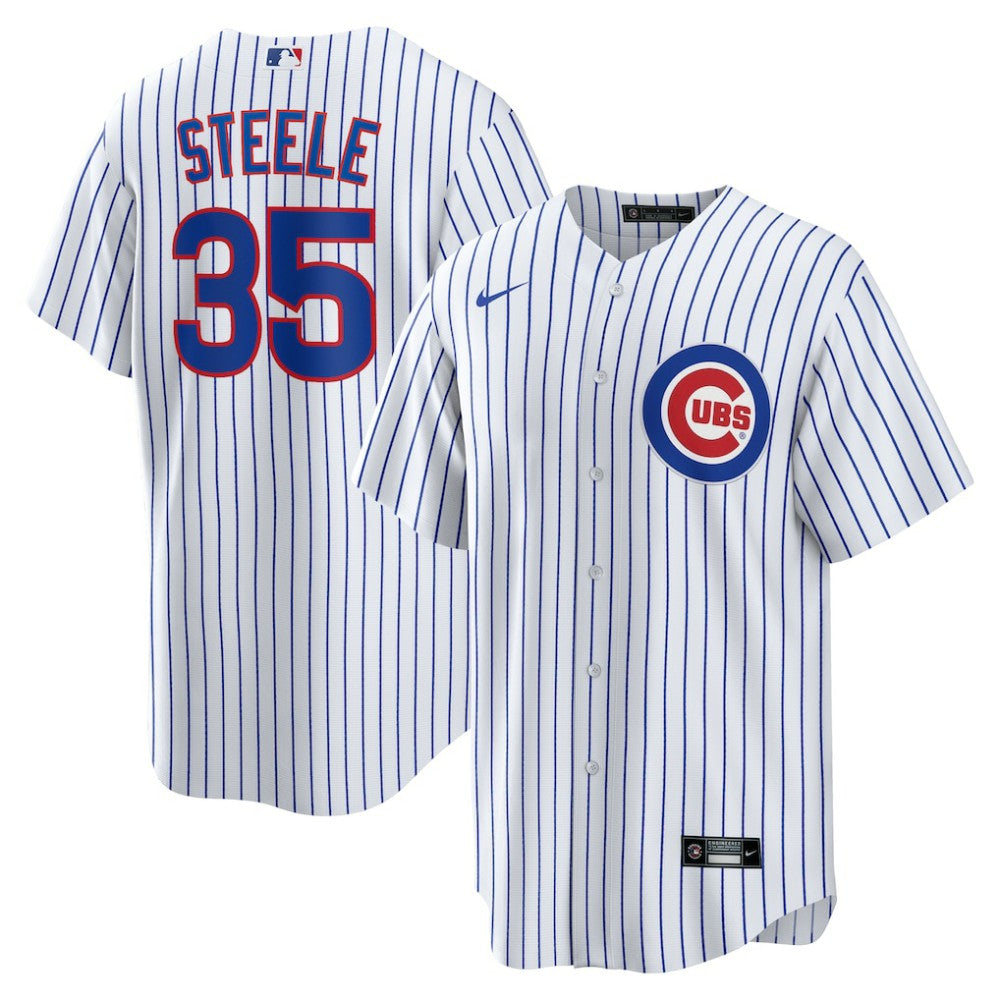White Justin Steele Chicago Cubs Nike Home Replica Jersey