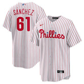 White Cristopher Sanchez Philadelphia Phillies Nike Home Replica Jersey