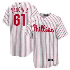 White Cristopher Sanchez Philadelphia Phillies Nike Home Replica Jersey