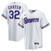White Evan Carter Texas Rangers Nike Home Replica Jersey