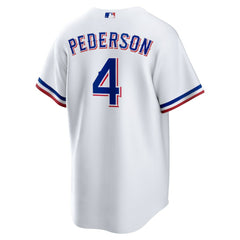White Joc Pederson Texas Rangers Nike Home Replica Jersey