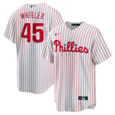 White Zack Wheeler Philadelphia Phillies Nike Home Replica Jersey