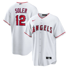 White Jorge Soler Los Angeles Angels Nike Home Replica Jersey
