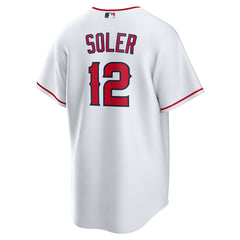 White Jorge Soler Los Angeles Angels Nike Home Replica Jersey