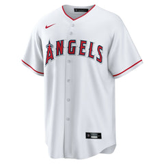 White Jo Adell Los Angeles Angels Nike Home Replica Jersey