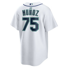 White Andres Munoz Seattle Mariners Nike Home Replica Jersey