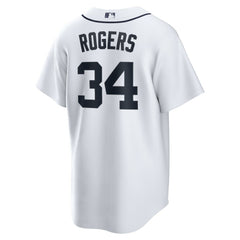 White Jake Rogers Detroit Tigers Nike Home Replica Jersey