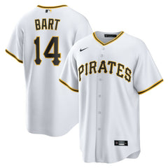 White Joey Bart Pittsburgh Pirates Nike Home Replica Jersey