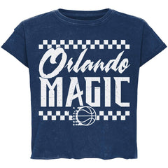 Orlando Magic Sportiqe Unisex Rock & Roll Collection Gwen Premium Mineral Wash Cropped T-Shirt