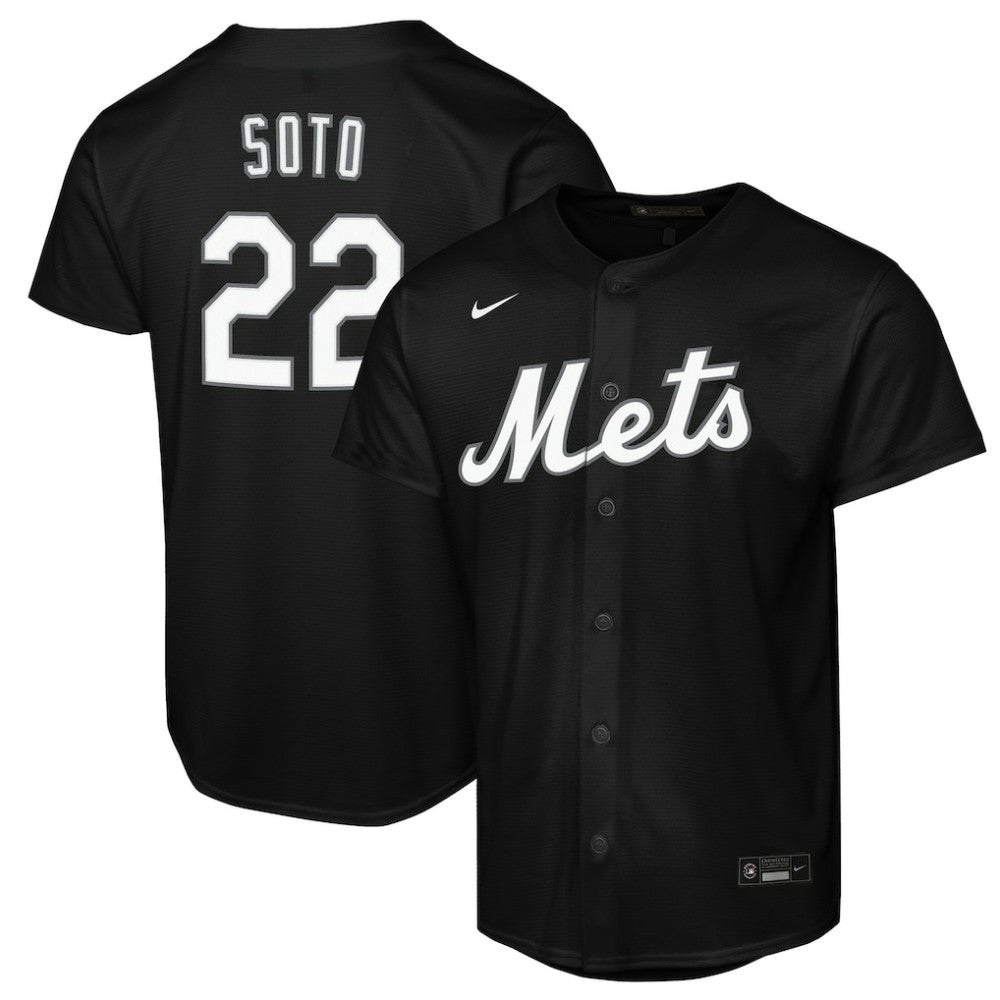 Black Juan Soto New York Mets Nike Youth Replica Fashion Jersey