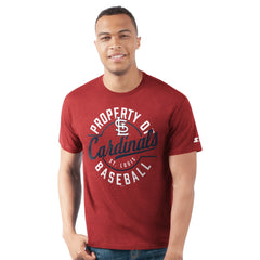 Red St. Louis Cardinals Starter Prime Time Property Of T-Shirt