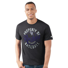 Black Colorado Rockies Starter Prime Time Property Of T-Shirt