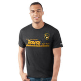 Heather Black Milwaukee Brewers Starter Prime Time Team T-Shirt