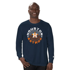 Navy Houston Astros Starter Halftime Long Sleeve T-Shirt