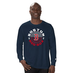 Navy Boston Red Sox Starter Halftime Long Sleeve T-Shirt