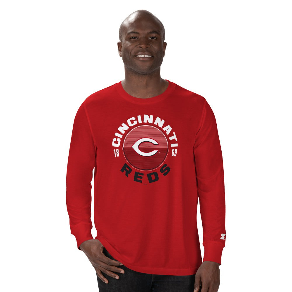 Red Cincinnati Reds Starter Halftime Long Sleeve T-Shirt