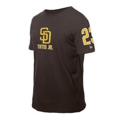 Brown Fernando Tatis Jr. San Diego Padres New Era Design Lab Name & Number T-Shirt
