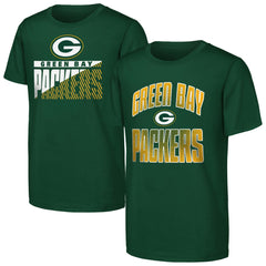 Outerstuff Youth Never Quit 2-Pack T-Shirt Set - Green Bay Packers T-shirts