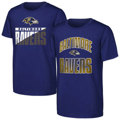 Outerstuff Youth Never Quit 2-Pack T-Shirt Set - Baltimore Ravens T-shirts