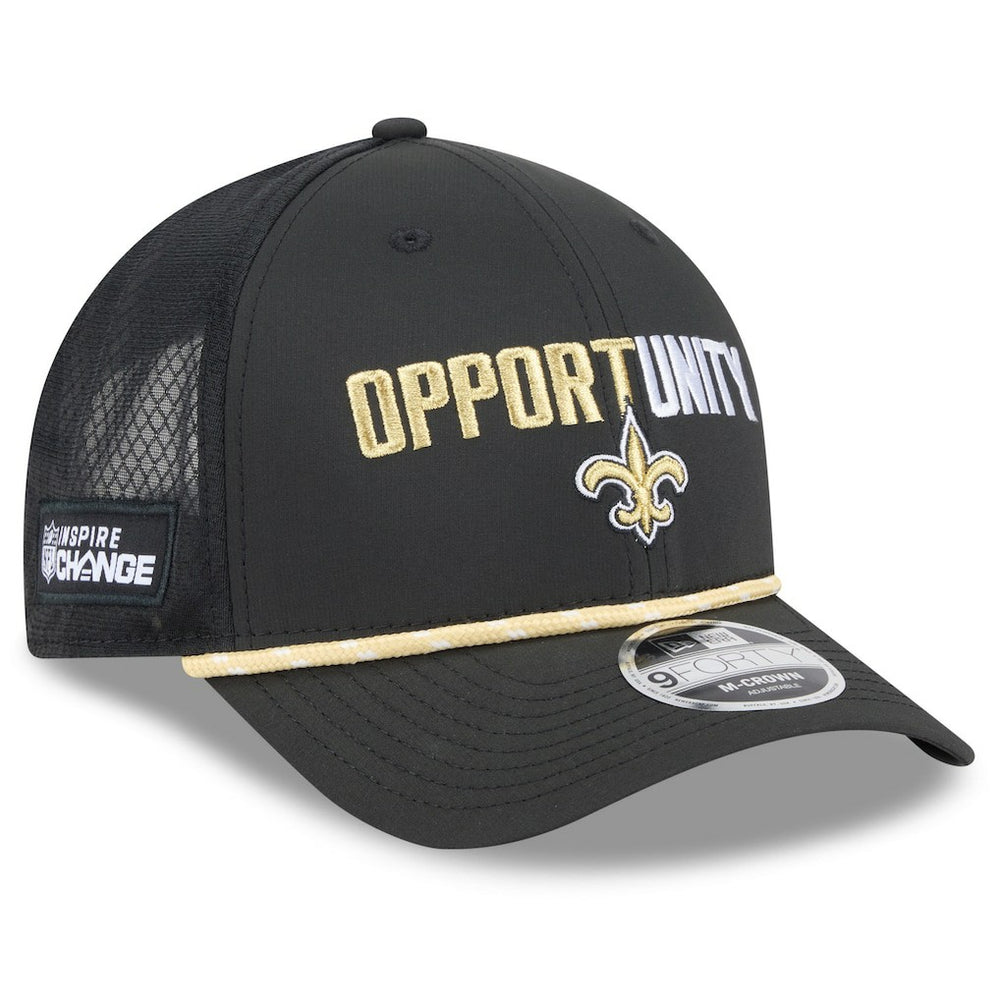2025 Inspire Change 9FORTY M-Crown Adjustable Hat - New Orleans Saints Hats