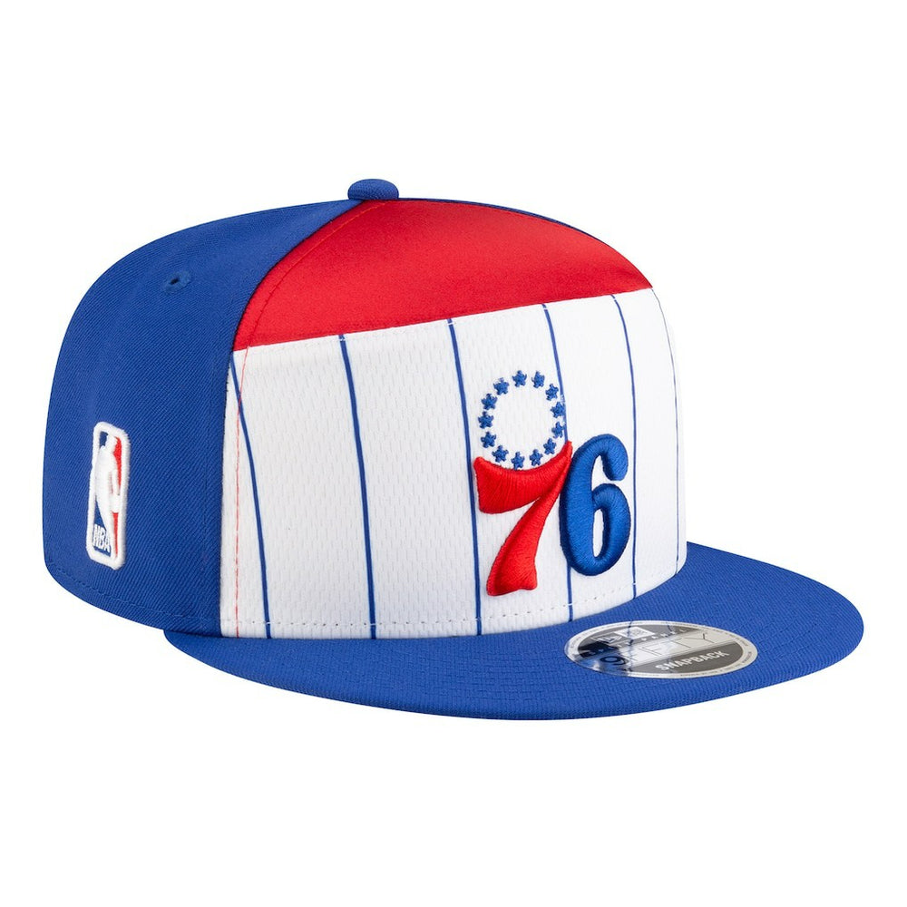 New Era Philadelphia 76ers Youth 2025 NBA Tip Off Split Panel 9FIFTY Snapback Hat