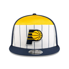 New Era Indiana Pacers 2025 NBA Tip Off Split Panel 9FIFTY Snapback Hat