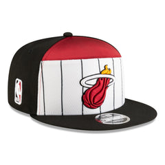 New Era Miami Heat 2025 NBA Tip Off Split Panel 9FIFTY Snapback Hat