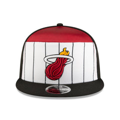 New Era Miami Heat 2025 NBA Tip Off Split Panel 9FIFTY Snapback Hat
