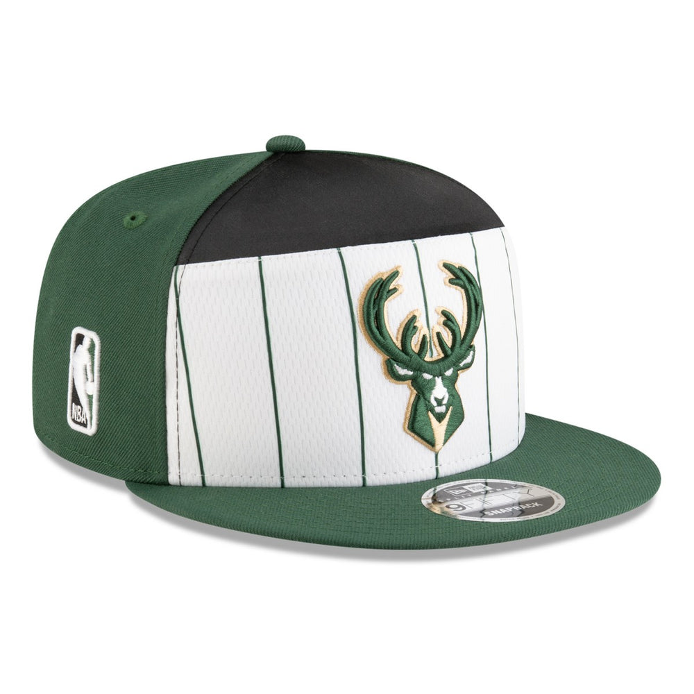 New Era Milwaukee Bucks 2025 NBA Tip Off Split Panel 9FIFTY Snapback Hat