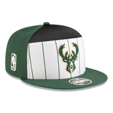 New Era Milwaukee Bucks 2025 NBA Tip Off Split Panel 9FIFTY Snapback Hat