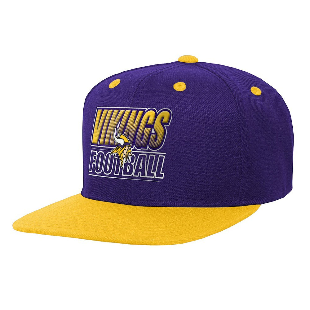 Outerstuff Youth Team Gradient Deadstock Snapback Hat - Minnesota Vikings Hats