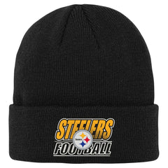 Outerstuff Youth Team Gradient Cuffed Knit Hat - Pittsburgh Steelers Hats