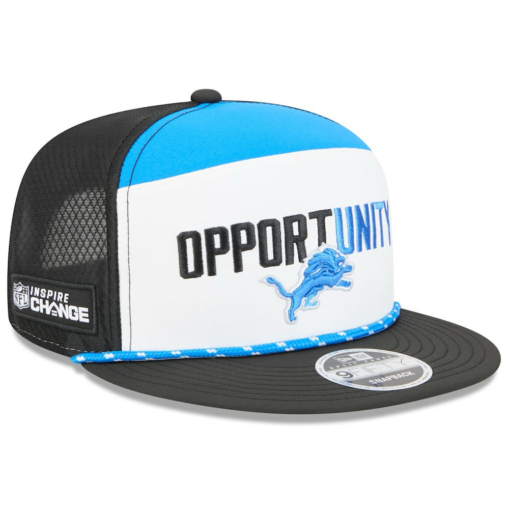 2025 Inspire Change Split Panel 9FIFTY Snapback Hat - Detroit Lions Hats