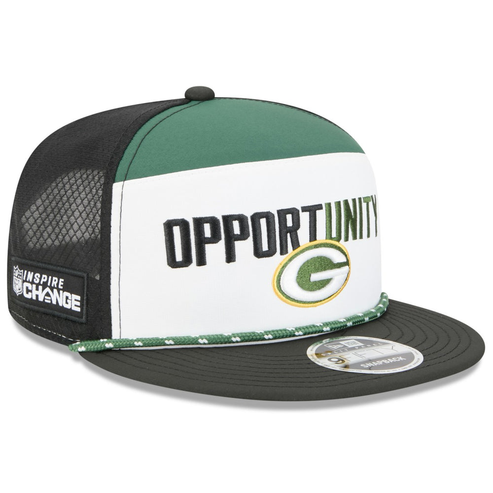 2025 Inspire Change Split Panel 9FIFTY Snapback Hat - Green Bay Packers Hats