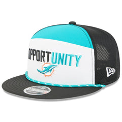 2025 Inspire Change Split Panel 9FIFTY Snapback Hat - Miami Dolphins Hats