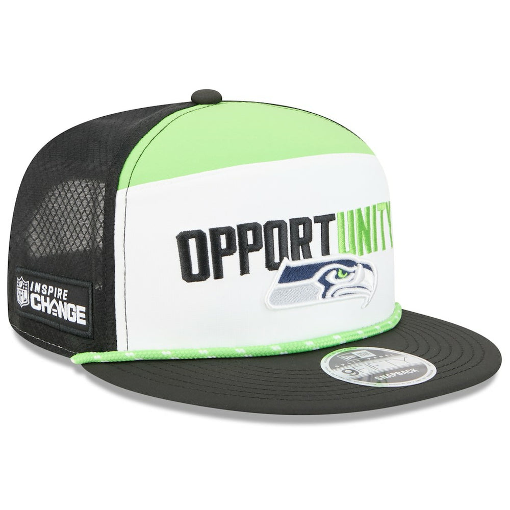 2025 Inspire Change Split Panel 9FIFTY Snapback Hat - Seattle Seahawks Hats