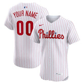 White Philadelphia Phillies Nike Home Elite Custom Jersey