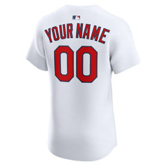 White St. Louis Cardinals Nike Home Elite Custom Jersey