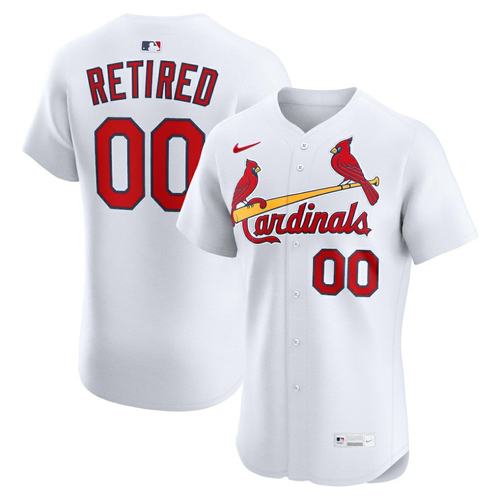 White St. Louis Cardinals Nike Home Elite Pick-A-Player Retired Roster Jersey