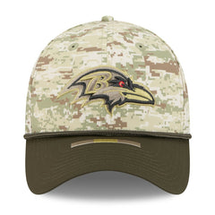 2025 Salute to Service 39THIRTY Flex Hat - Baltimore Ravens Hats