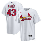 White Pedro Pagés St. Louis Cardinals Nike Home Replica Jersey