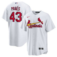 White Pedro Pagés St. Louis Cardinals Nike Home Replica Jersey